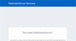 Desktop Screenshot of dedicated-server-germany.com