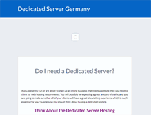 Tablet Screenshot of dedicated-server-germany.com